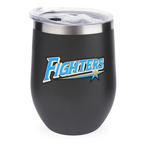 ワインタンブラー 北海道日本ハムファイターズ 野球応援 卵殻カップ タンブラー 350ml U字型 コーヒーカップ 蓋付き ステンレス製 魔法瓶 保冷 保温 水筒 直飲み 応援グッズ プレゼント