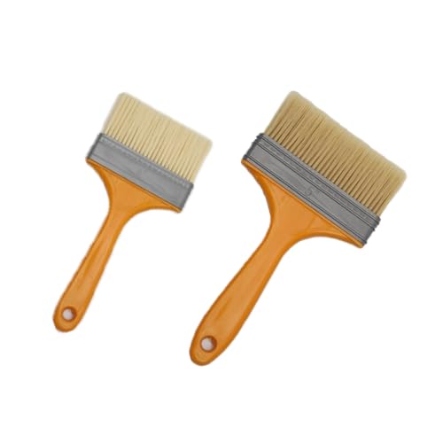 CALLYSONIC 2 pinceles para barniz, pinceles de plástico, ancho de 95 mm, 125 mm, juego de pinceles, pinceles de pintor, pincel para barniz, pincel plano, para barnices, barnices, pintura de pigmento