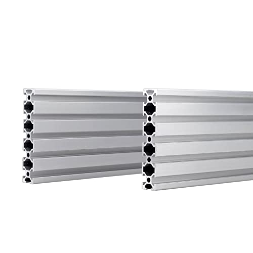 Profilé aluminium 20100 T Slot argent anti torsion pour stabiliser vos structures CNC de 1000mm