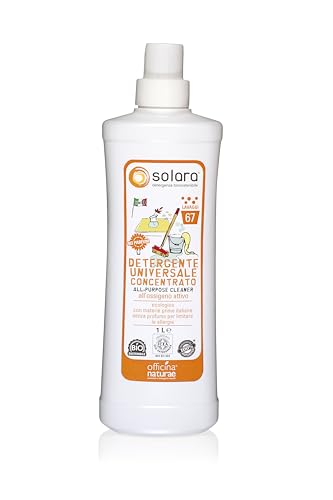 Officina Naturae | Solara Detergente Universale Concentrato Senza Profumo, Adatto per Allergie e MCS, Flacone in Bioplastica, 1L