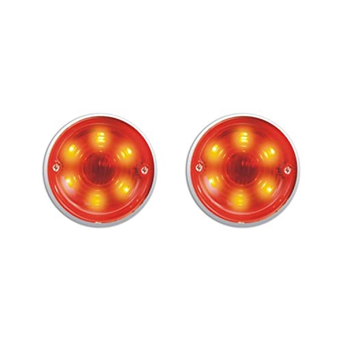 Feu LED rouge 24V pour tracteur et bus pack de 2 marqueurs