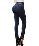 Colombian Pants Up Jeans Butt Lifting High Rise Sexy Lift Pantalones Colombianos Levanta Cola Blue