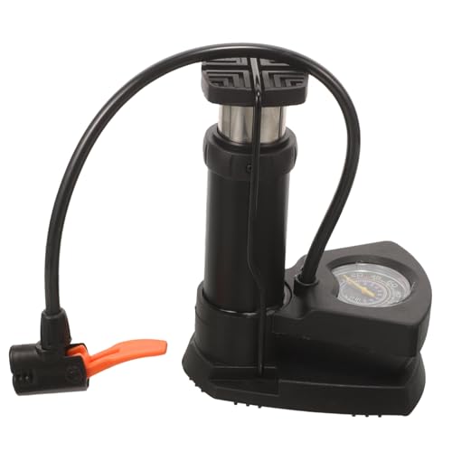 Mobestech Bomba Manual Portátil Bicicletas Inflador de Neumáticos Silencioso con Manómetro Compresor de Aire y Emergencias y Doméstico