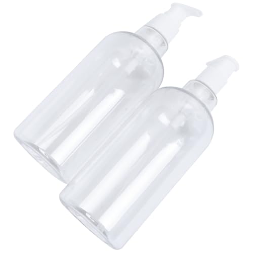 Flacons-pompes à shampoing 500ml en PET transparent réutilisable lot de 8