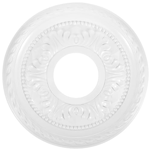 Medallón de techo de PU de diseño elegante francés para proyectos comerciales 2