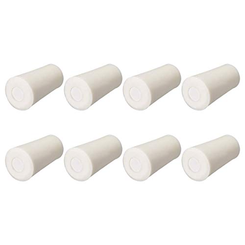 XYWHPGV Beige 19-27 mm Pierced Silicone Cap for Vial Test Tube Cap 8 Pieces (4e6ae 2dc7d c4a38 87eb9 873c8 e1ecf