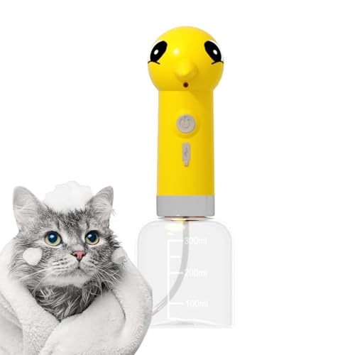 Dispensador de neumáticos para perros – Ergonómicamente ligero + delicadamente de usar automáticamente resistente al estreñimiento | Dispensador de espuma de champú portátil para Ani