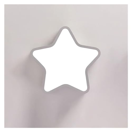 Plafonnier LED pentagramme noir et chaud pour couloir et entree