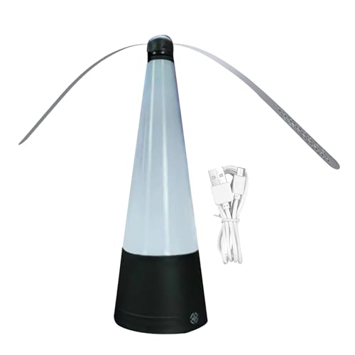 Fly Fans for Tables – LED Fly Swatter Fan, repelente de moscas USB portátil | Tabletop Fan Outdoor para fiestas, picnics, restaurantes, cocinas – Escudo silencioso y libre de productos químicos