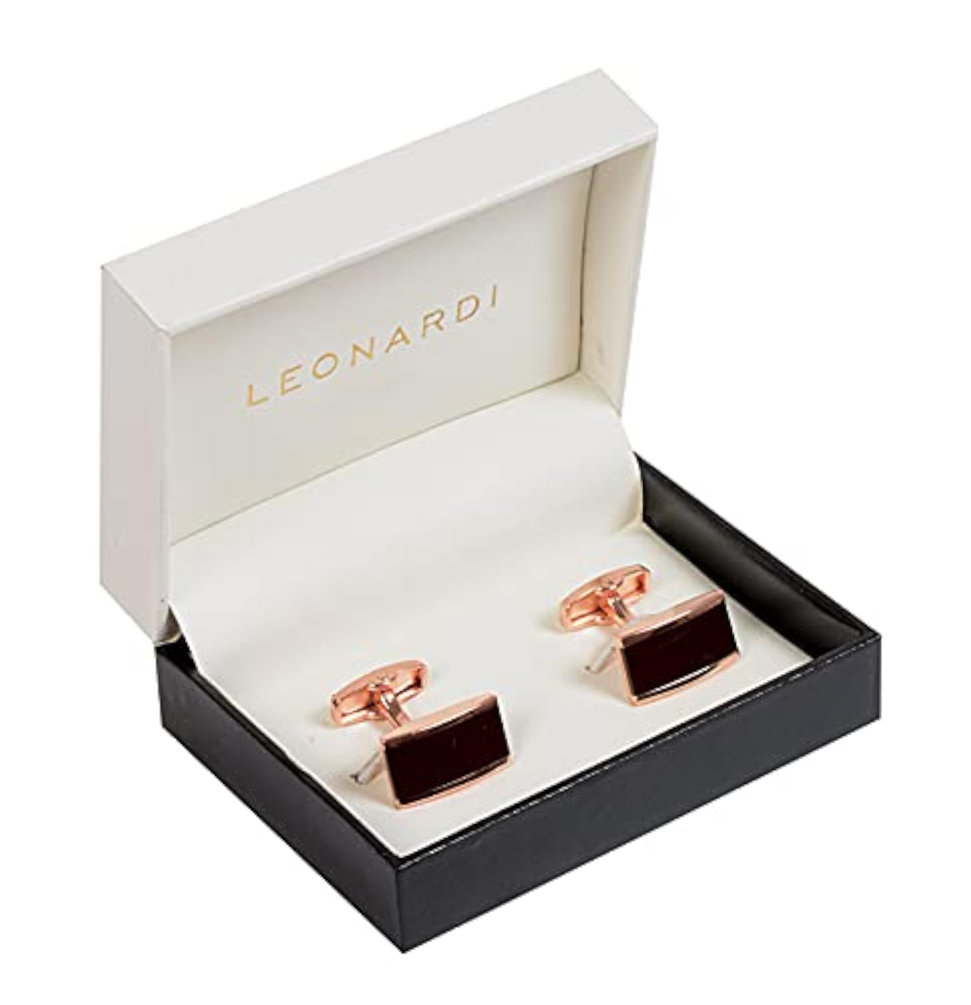 Stainless Steel Premium Cufflinks for Men, Rose Gold