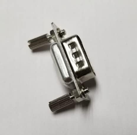 D SUB 9 Dust Proof Shell Female 9Pin Zinc Alloy Silver Shield 2W2