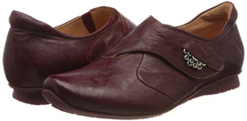 THINK! CHILLI, Mocassino Donna, Rosso Rosso Combi