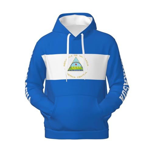 Nicaragua Flag Nicaraguans Men'S Hoodies Sweatshirt Pullover Fleece Hoodie Patriotic Outerwear2