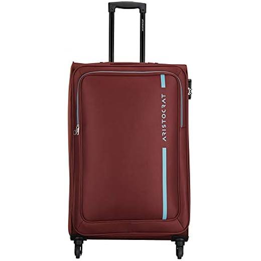 Large Polyester Hybrid Spinner Suitcase 43 Cm