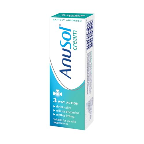 Anusol Haemorrhoids Treatment Cream - Proven Formula Shrinks Piles Relieves Discomfort Soothes Itching and Lubricates - 23 g