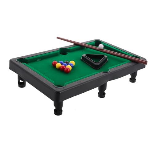 Abaodam Mesa de Billar Infantil Portátil para Mesa de Biliardos Miniatura para Casa y Desarrollo de Habilidades para Interiores y Exteriores