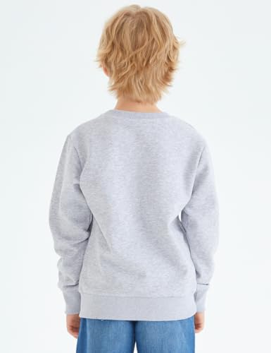 Image of Spring&Gege Youth Basic Sport Crewneck Pullover Sweatshirts for Children(3-12 Years)