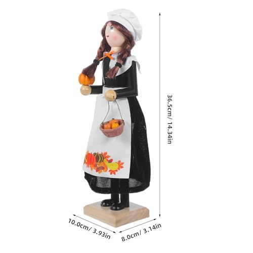 Casse-Noisette en bois miniature : décoration automnale et figurine rustique