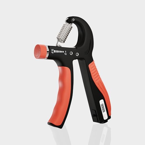 BOLT RUSH Renforceur de préhension réglable (05-60 kg), renforcement de l'avant-bras pour le renforcement musculaire, renforcement de préhension et renforcement des doigts pour athlètes, escalade