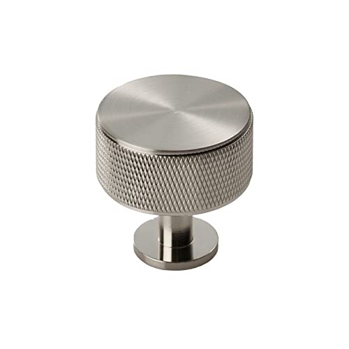 Carlisle Brass Knurled Cabinet Radio Knob,Satin Nickel,FTD703