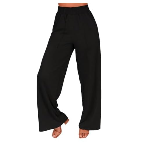 Calça Feminina Wide Leg Pantalona Cintura Alta com Bolso de Moletinho Inverno (BR, Alfa, GG, Regular, Regular, PRETO)