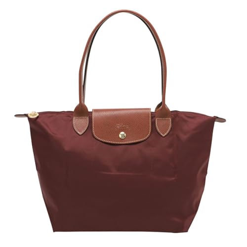 Longchamp 'Medium 'Le Pliage' Nylon Tote Shoulder Bag, Burgundy