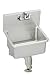 Elkay ESSB2520C Wall Service Commercial Sink, Lever Faucet Package, 25" W x 19.5" H