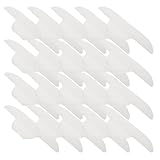 Ciieeo 20 Stück Selbstklebende Unsichtbare Kragen Schweißpolster aus Vliesstoff Schweißabsorbierende Atmungsaktive Aufkleber für Hemdkragen Blusen Hüte Einweg Antitranspirant Pads