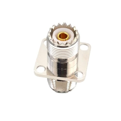 Connecteur coaxial UHF femelle SO239 cuivre pur adaptateur châssis 4 trous pour prise PL259