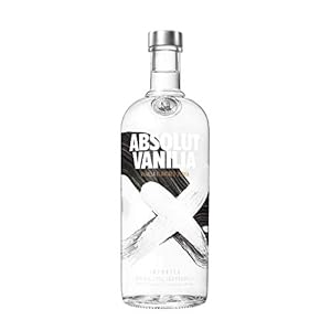 Absolut Vanilia – Absolut Vodka mit Vanillearoma – Absolute Reinheit und einzigartiger Geschmack in ikonischer Apothekerflasche – 1 x 1 l
