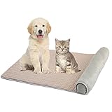 Pbed Summer Cooling Dog Bed & Sleeping Mat-Ice Silk Pet Self Cat Cooling Bed Machine Washable Sofa w