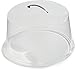 Carlisle FoodService Products Cake Cover Round Cover for Catering, Kitchen, Restaurant, Plastic, 12 Inches, Clear