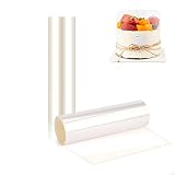 ▼【Ampliamente utilizado】 Perfecto para decoración de chocolate, tartas, mousse, forros y moldes en la cocina. No es fácil dañar la tarta por completo.