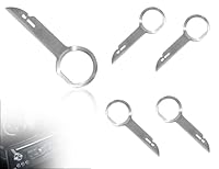 Lhbwhiz Autoradio Ausbauwerkzeug,Einfache Entfernung Radio Entriegelungswerkzeug,Edelstahl Entriegelungsschlüssel,Auto Radio Ausbau Werkzeug,Kompatibel mit VW,Kompatibel mit Audi Autoradio