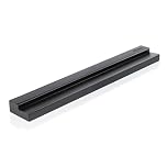 MÖNKE Vinyl Record Wall Mount - an Elegant Display Ledge Made from Solid Wood - This Vinyl Record Shelf Will Hold Records of Any Size (Black)