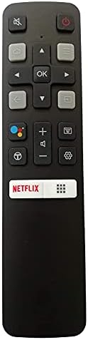 TIVANY International RC802V FMR1 32F2A 40F2A 49F2A LED LCD Smart TV HD Remote Control with Netflix Function Compatible for TCL Small, Black