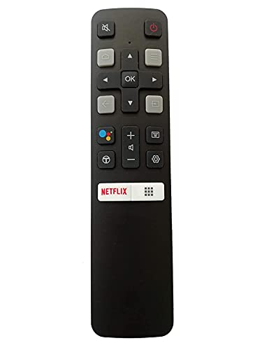TIVANY International RC802V FMR1 32F2A 40F2A 49F2A LED LCD Smart TV HD Remote Control with Netflix Function Compatible for TCL Small, Black