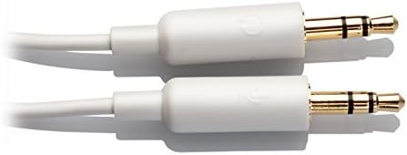 Close-up of Edifier K550 dual 3.5mm audio and microphone jacks