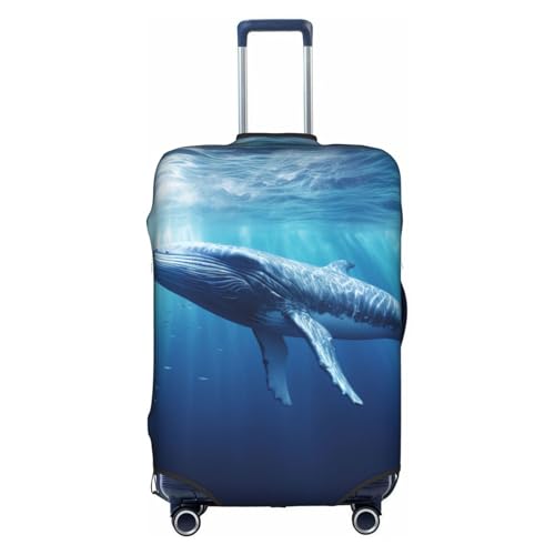 Ocean Mammal Whale Print Suitcase Covers For Luggage Suitcase Cover Travel Luggage Cover Fits 18-32 Inch Suitcases
