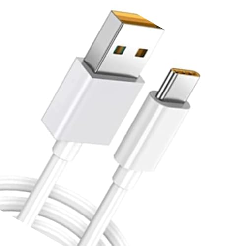 Image of 65W Super Vooc Charge, Data Sync Fast charging Type-C Cable Compatible for Realme XT, Realme XT 730G, Realme X2, Realme C12, Realme 6 Pro, Realme Narzo 20A, Realme 7, Realme 7 Pro - white
