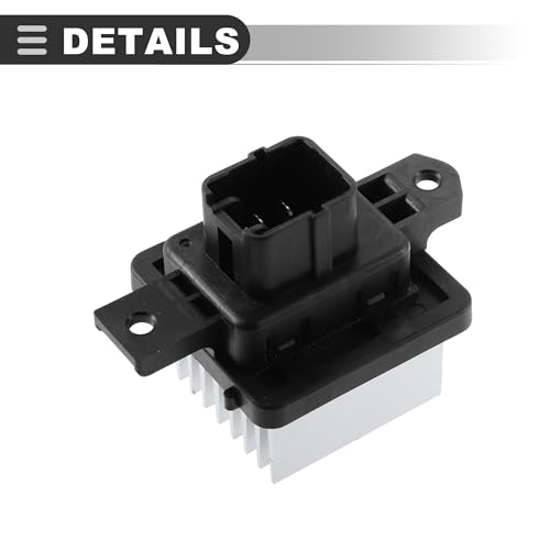 Image of Motoforti No.7802A240 HVAC Blower Motor Resistor, AC Blower Contro, for Mitsubishi Outlander 2014-2017, Plastic, Black