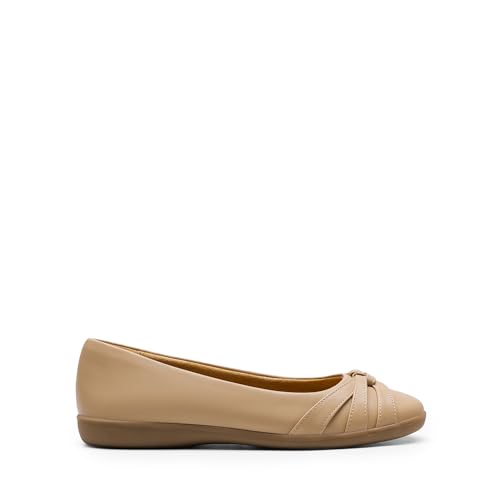 Image of DREAM PAIRS Women's Ballet Flats, Comfortable Round Toe Slip on Dressy Work Office Shoes with Arch Support