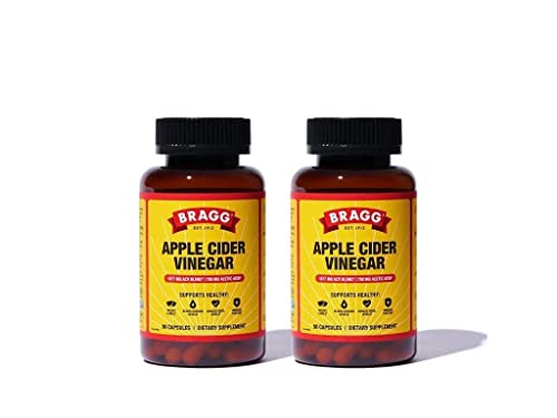 Bragg Apple Cider Vinegar Capsules - Vitamin D3 & Zinc - 750mg of Acetic Acid – Immune & Weight Management Support - Non-GMO, Vegan, Gluten Free, No Sugar (2)