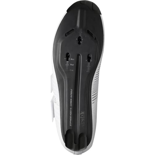 Fizik Men's Vento Powerstrap Aeroweave Lightweight, Ultra-Breathable Road Cycling Shoes, White, 12.53