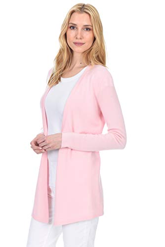 Image of State Fusio Open Front Cardigan Cashmere Wool Long Sleeve Fashion Sweater for Women (Runs Small)