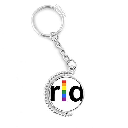 Porte-keyholder lesbienne transgenre multicolore pour sac