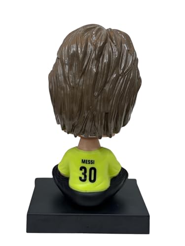 Image of AUGEN Super Hero Messi F Action Figure Limited Edition Bobblehead with Mobile Holder for Car Dashboard, Office Desk & Study Table (Pack of 1)