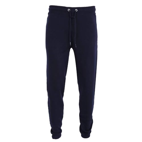 H&F Jogging Pants Mens Tracksuit Bottoms Trousers Casual Mens Joggers for Men UK Zip Pockets Elasticated Cuff Classic Jog Pants Jog Sweatpants Sports Joggers (M, Navy Blue)