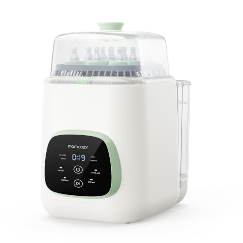 Image of Momcozy KleanPal Pro All-in-One Bottle Washer, Sterilizer & Dryer - Matte | New Matte White Design, 26 Powerful Spray Jets, 9 Cleaning Modes, 72 Hours Storage, built for new parents' everyday feeding