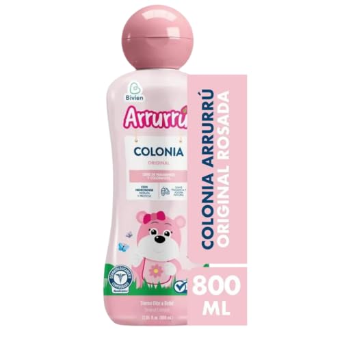 JETa Imports Arrurru Original Baby Cologne 800 ml (27.05 oz) Light Fresh Baby Fragrance for Daily Use Imported from Colombia (Pink (Rosada) 27.05fl oz)